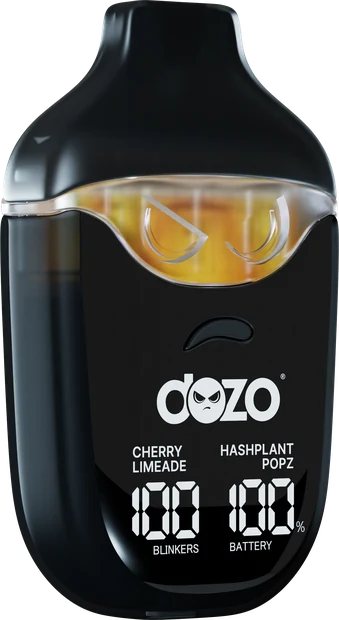 DOZO SWTCH, black device: Cherry Limeade and Hashplant Popz